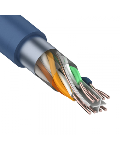 F/UTP, CAT 6, PVC, 4PR, 23AWG, INDOOR, SOLID, синий, 305 м, REXANT (01-0147). Кабель «витая пара» (LAN) для структурированных систем связи. Rexant в Щелково