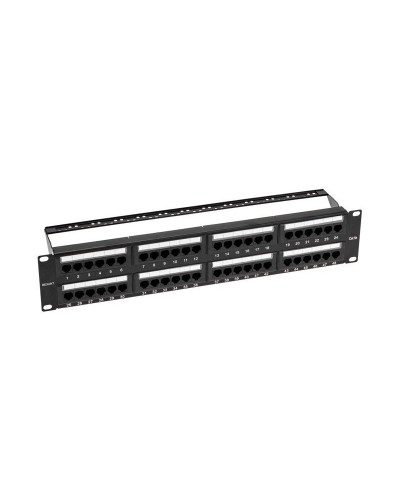 Панель коммутационная с кабельными органайзерами 19", 2U, 48 портов, UTP, RJ-45, CAT 5e REXANT PRO (02-0032): Патч-панель 19" в Щелково