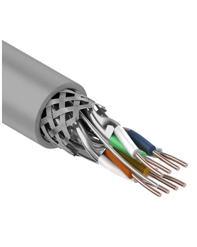 S/FTP, CAT 7, PVC, 4PR, 23AWG, INDOOR, SOLID, серый, 305 м, REXANT (01-0542). Кабель «витая пара» (LAN) для структурированных систем связи. Rexant в Щелково