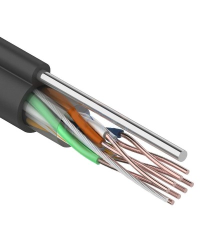 U/UTP 4PR 24AWG CAT5e 305м OUTDOOR+ТРОС*1 REXANT (01-0046). Кабель «витая пара» (LAN) для структурированных систем связи. Rexant в Щелково