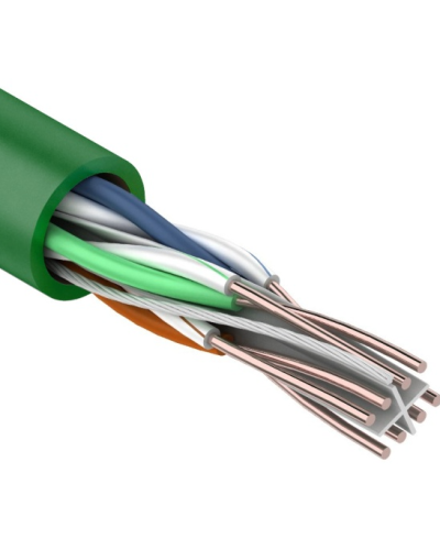 U/UTP, CAT 6, нг(А)-LSLTx, 4х2х0,575мм, 23AWG, INDOOR, SOLID, зеленый, 305м REXANT (01-0071). Кабель «витая пара» (LAN) для структурированных систем связи. Rexant в Щелково