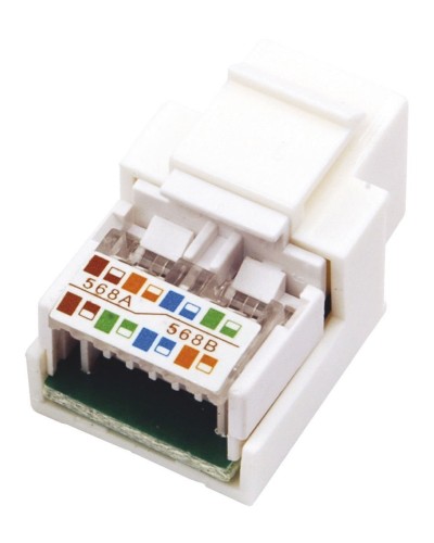 Модуль Keystone Jack RJ-45(8P8C), UTP, CAT 5e, тип 180 градусов, белый REXANT (03-1011). Модуль Keystone Jack. Rexant в Щелково