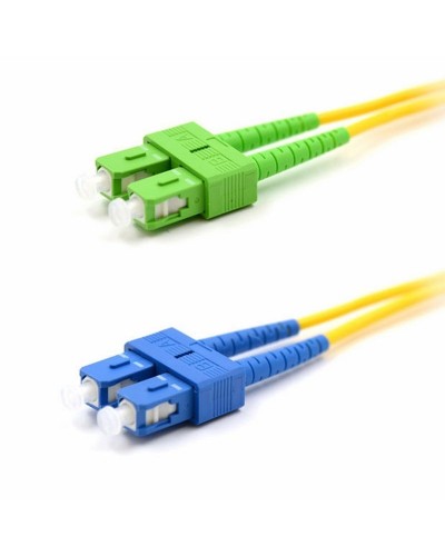 Патч-корд оптический переходной (SM), 9/125 (OS2), SC/APC-SC/UPC, (Duplex), PVC, 2м REXANT (50-2059): Патч-корд оптический в Щелково