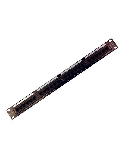 Коммутационная панель, 19", 1U, 24 порта RJ-45, категория 5e, UTP неэкранированная, черная Rexant (04-0021): Патч-панель 19" в Щелково