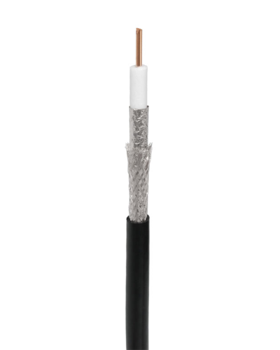 RG-11U, 75 Ом, CCS/Al/Al, 83%, 305 м, черный OUTDOOR (01-3011). Кабель коаксиальный радиочастотный. Rexant в Щелково