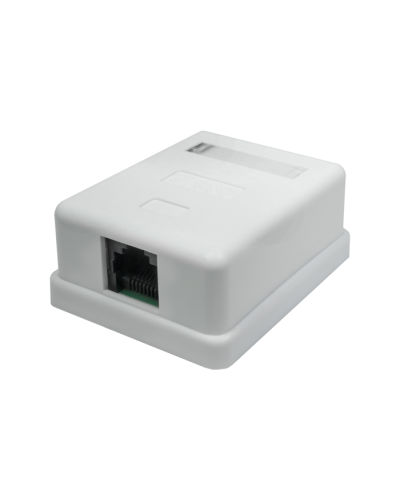 Розетка настенная RJ-45, 8P8C, Cat.5e, 1 порт UTP (10-0307): Компьютерная розетка в Щелково