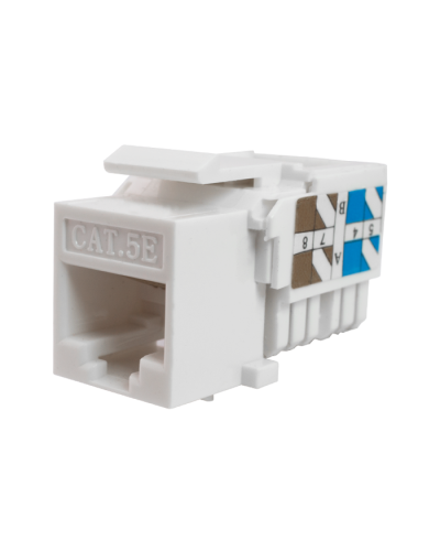 Модуль-вставка Keystone Кат5е, инстр.зад, белый UTP (10-0313): Вставка Keystone Jack RJ-45 в Щелково