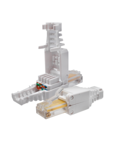 Коннектор 8P8C U/UTP Cat.5e (RJ-45) безинструментальный (10-0218). Разъем RJ-45. SUPRLAN в Щелково