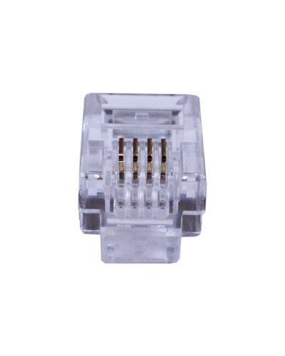 Коннекторы 4P4C (RJ-11) (100шт) (10-0229). Телефонный разъем 4P4C (RJ-11). SUPRLAN в Щелково