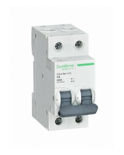 City9 Set 2P 6А 4.5kA С (C9F34206). Автоматический выключатель. Systeme Electric в Щелково