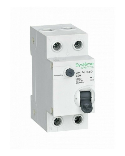 City9 Set 1P+N С 20А 4.5kA 30мА A 230В (C9D55620). Автоматический выключатель дифференциального тока. Systeme Electric в Щелково