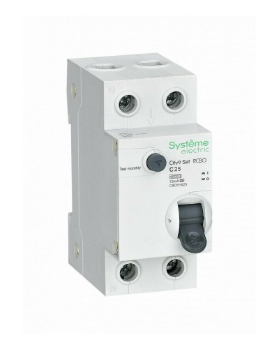 City9 Set 1P+N С 25А 4.5kA 10мА A 230В (C9D51625). Автоматический выключатель дифференциального тока. Systeme Electric в Щелково