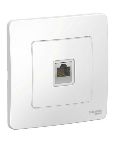 BLANCA розетка RJ45 1-местная, кат. 5Е, скрытой установки, белый (BLNIS045001). Розетка компьютерная. Systeme Electric в Щелково