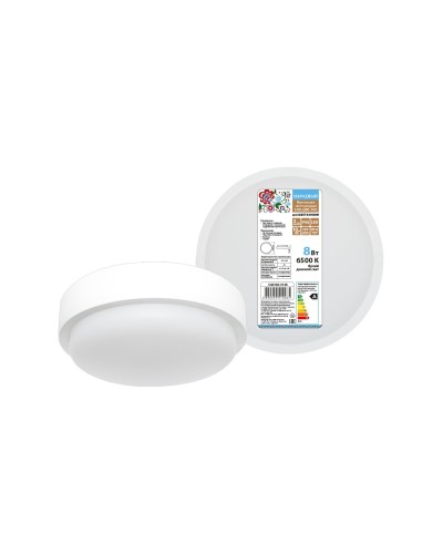 ДПП 3901 8Вт 6500К IP65 белый круг (SQ0366-0148). Светодиодный светильник LED. TDM ЕLECTRIC в Щелково