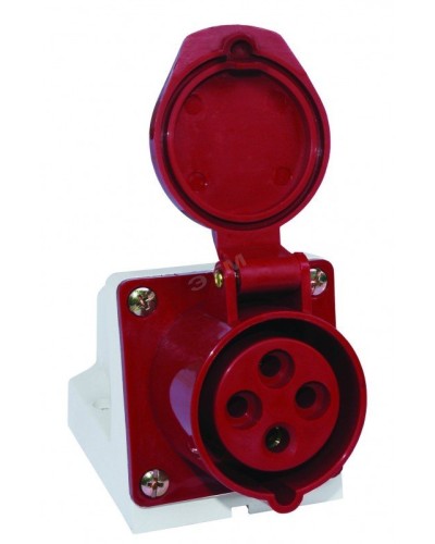 Розетка 114 стационарная 3Р+РЕ 16А 380В IP44 (SQ0602-0002). Розетка. TDM ЕLECTRIC в Щелково