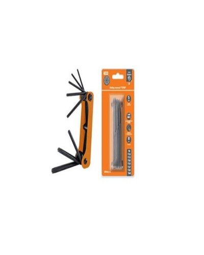 Набор ключей TORX раскладной 8шт.: T9-T40, углеродистая сталь Гранит TDM (SQ1020-0211). Набор ключей. TDM ЕLECTRIC в Щелково