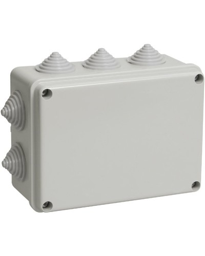 Коробка ОП 190х140х70мм, крышка, IP44, 10 гермовводов (SQ1401-1243). Распаячная коробка. TDM ЕLECTRIC в Щелково