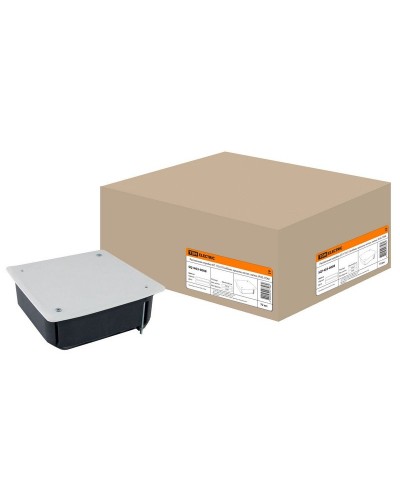 Распаячная коробка СП 115х115х45мм, крышка, метал. лапки, IP20, TDM (SQ1403-0008). Распаячная коробка СП. TDM ЕLECTRIC в Щелково