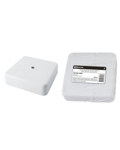 Коробка КР 100х100х29 ОП белая, IP40 (SQ1401-0907). Распаячная коробка. TDM ЕLECTRIC в Щелково