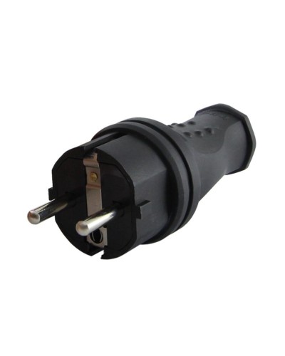 Вилка прямая 2Р+РЕ 16А 250В IP44 (SQ0612-0031). Вилка прямая каучук. TDM ЕLECTRIC в Щелково