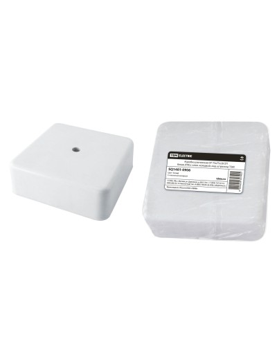 Коробка КР 75х75х28 ОП белая, IP40, с клеммной колодкой (SQ1401-0906). Распаячная коробка. TDM ЕLECTRIC в Щелково