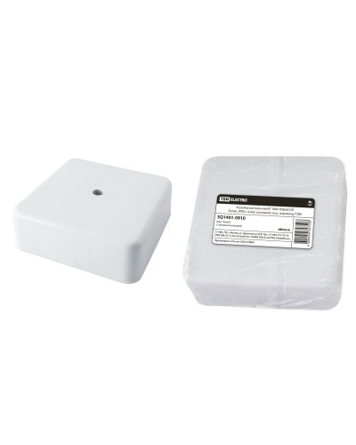 Коробка КР 100х100х44 ОП белая, IP40, с клеммной колодкой (SQ1401-0910). Распаячная коробка. TDM ЕLECTRIC в Щелково