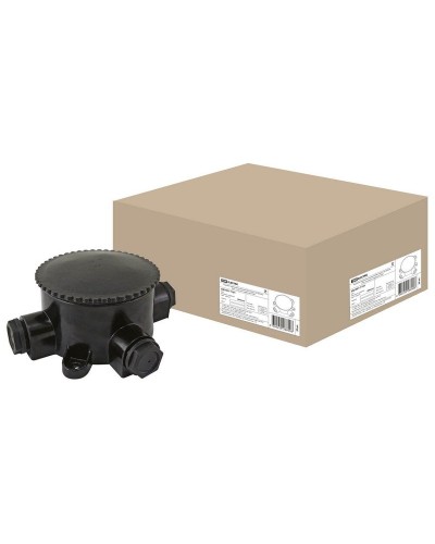 КЭМ 2-660-3 ОП D95мм IP65, 3-х рожковая (карболит) TDM (SQ1401-1101). Коробка электромонтажная. TDM ЕLECTRIC в Щелково