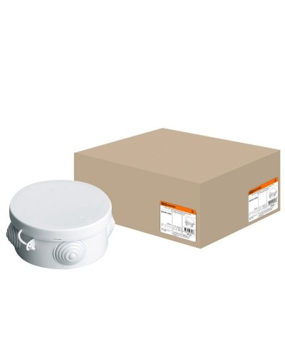 Коробка ОП D85х40мм, крышка, IP54, 4вх. (SQ1401-0102). Распаячная коробка. TDM ЕLECTRIC в Щелково