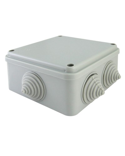 Коробка ОП 100х100х50мм, крышка на винтах, IP55, 6 вх. (SQ1401-1234). Распаячная коробка. TDM ЕLECTRIC в Щелково