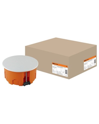 Распаячная коробка СП D80х40мм, крышка, пл. лапки, IP20, TDM (SQ1403-1025). Распаячная коробка СП. TDM ЕLECTRIC в Щелково