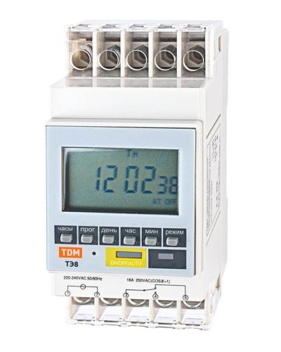 ТЭ8A-1мин/7дн-8on/off-16А-DIN TDM (SQ1503-0002). Таймер электронный. TDM ЕLECTRIC в Щелково