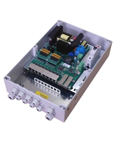 TFortis PSW-2G8F+. Коммутатор для подключения 8 камер. TFortis в Щелково