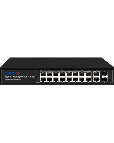 TR-NS24202S-300-16PoE. Коммутатор с PoE. Trassir в Щелково