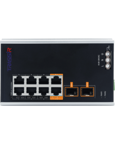 TR-NS15102S-130-8POE. Коммутатор с PoE. Trassir в Щелково