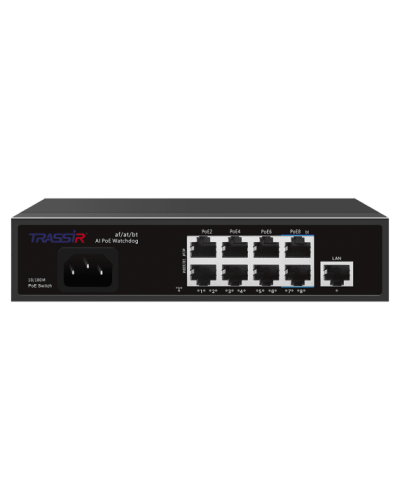 TR-NS1109-120-8PoE. Коммутатор с PoE. Trassir в Щелково