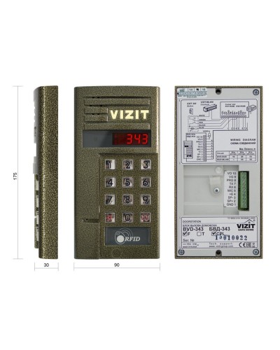 БВД-343FCPL. Вызывная панель цветная. VIZIT в Щелково