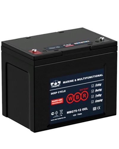 WBR MBG75-12. Аккумулятор герметичный свинцово-кислотный. WBR в Щелково