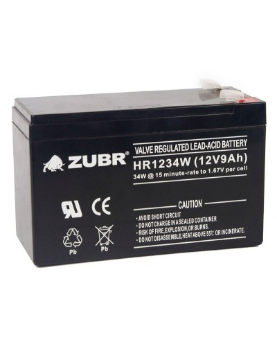 ZUBR HR 1234W (12V, 9Ah). Аккумулятор герметичный свинцово-кислотный. ZUBR в Щелково