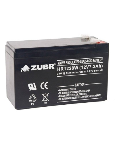 ZUBR HR 1228W (12V, 7,2Ah). Аккумулятор герметичный свинцово-кислотный. ZUBR в Щелково