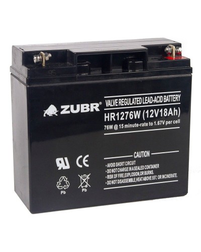 ZUBR HR 1276W (12V, 18Ah). Аккумулятор герметичный свинцово-кислотный. ZUBR в Щелково