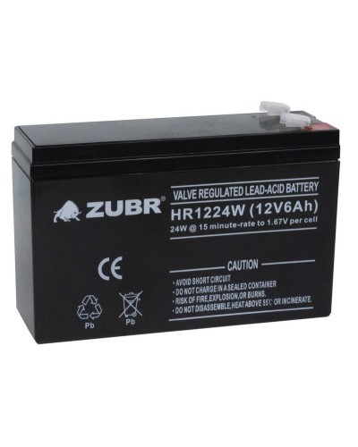 ZUBR HR 1224W (12V, 6Ah). Аккумулятор герметичный свинцово-кислотный. ZUBR в Щелково