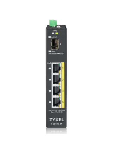 RGS100-5P-ZZ0101F. Промышленный PoE+ коммутатор. ZYXEL в Щелково