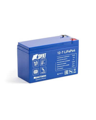 Skat i-Battery 12-7 LiFePo4 (645). Li-Ion аккумулятор. Бастион в Щелково