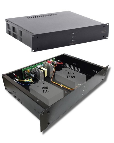 СКАТ-1200У RACK (СКАТ ИБП-12/7-2x17-RACK) (2141). Источник вторичного электропитания резервированный. Бастион в Щелково