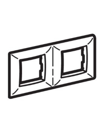 Рамка на 2+2 модуля (двухместная), слоновая кость (75012O): Рамка двухместная, Brava в Щелково