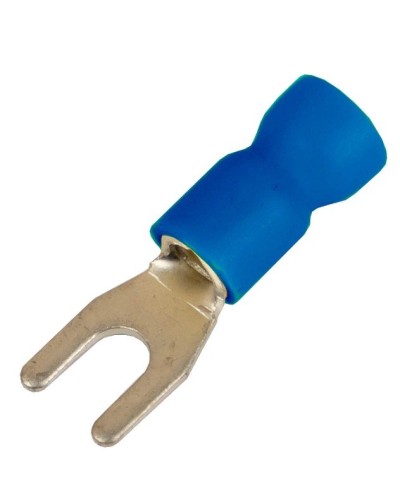 Наконечник вилочный НВИ 1,5-2,5 М6 (D6,4мм) (100 шт) (2B16P-EE-PVC). Наконечник вилочный с изолированным фланцем ПВХ. ДКС в Щелково