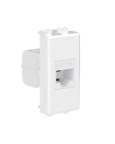 Розетка RJ-45 Avanti 1 модуль белое облако (4400661): Розетка компьютерная, без шторки модульная, кат.5е в Щелково
