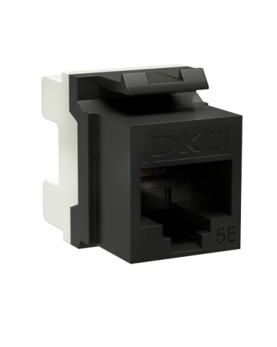 Модуль Keystone RJ45 CAT5E, 180 градусов, черный (RNK5EU180BK): Модуль неэкранированный в Щелково