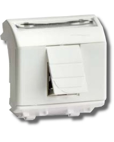 Розетка RJ-45 Brava 2 модуля белая (76450B): Розетка компьютерная с двумя разъёмами в Щелково