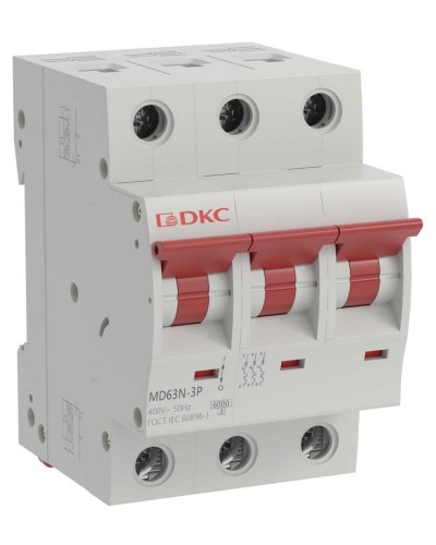 YON max MD63N 3P 25А 6кА C (MD63N-3PC25). Автоматический выключатель. ДКС в Щелково